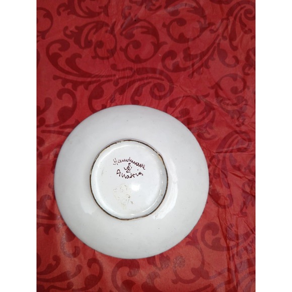 Vintage Handmade Small Trinket Dish with Palais D'Garnier Opera House in Vienna - Picture 2 of 2